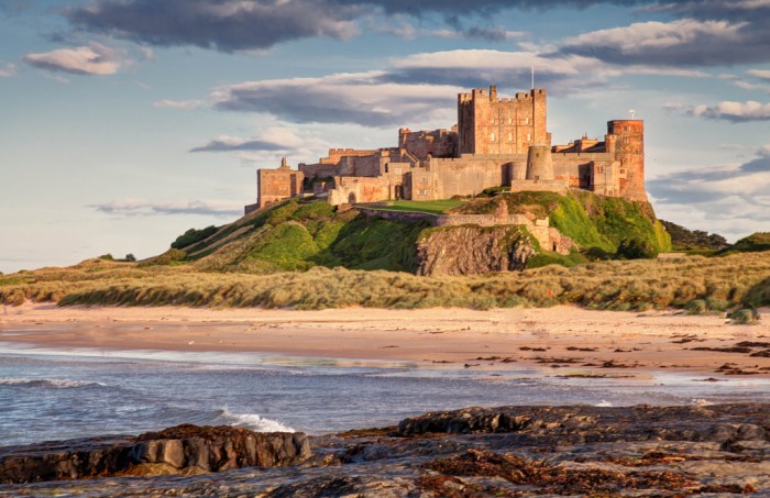 Bamburgh northumberland castle castles oc imgur comments